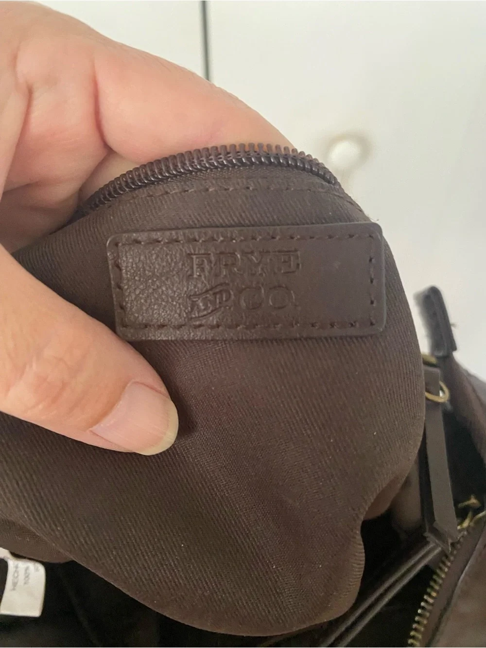 Frye & Co. Brown Faux Leather Hobo Bag